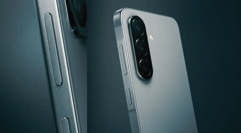 galaxy a56 design frame alumínio acabamento premium intermediário