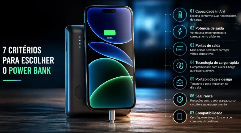critérios para escolher power bank guia 2026