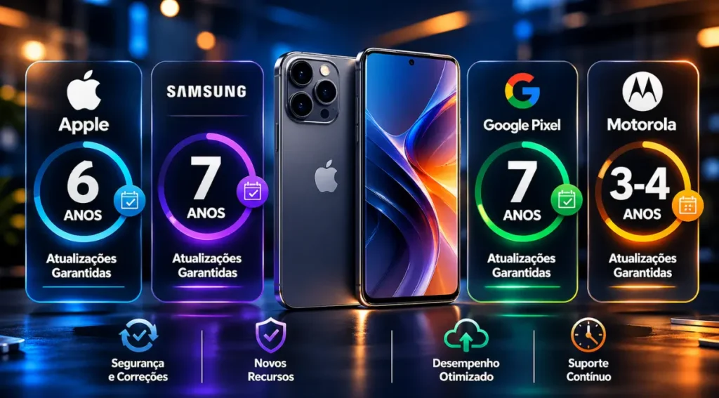 Android ou iPhone: Qual Escolher em 2026? Guia Completo 3 comparativo anos atualização Android iPhone 2026