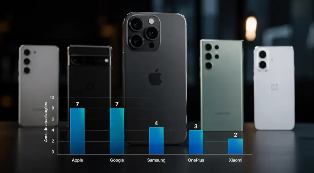 comparativo suporte atualizações celulares baratos 2026