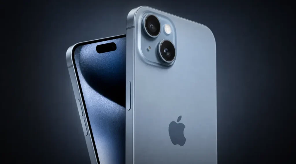 iPhone 15 Review: Vale a Pena Comprar em 2026? 2 iPhone 15 review 2026 design Dynamic Island azul