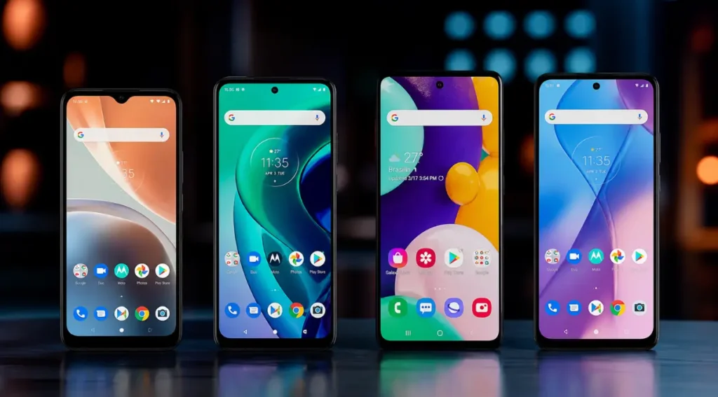 Celular Barato Bom em 2026: Guia Completo para Escolher Certo 5 "celulares intermediários custo-benefício 2026 Samsung Motorola Xiaomi Realme