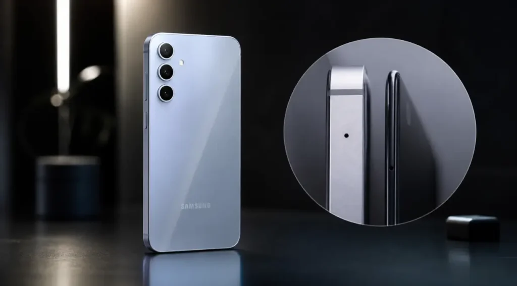 galaxy a55 bordas bezel comparação design 2026