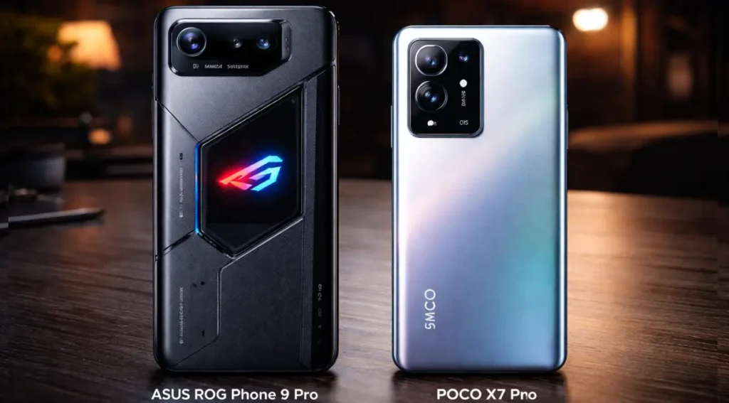 Melhor celular para jogos em 2026: Guia Completo 4 Asus ROG Phone 9 Pro vs POCO X7 Pro tamanho comparação