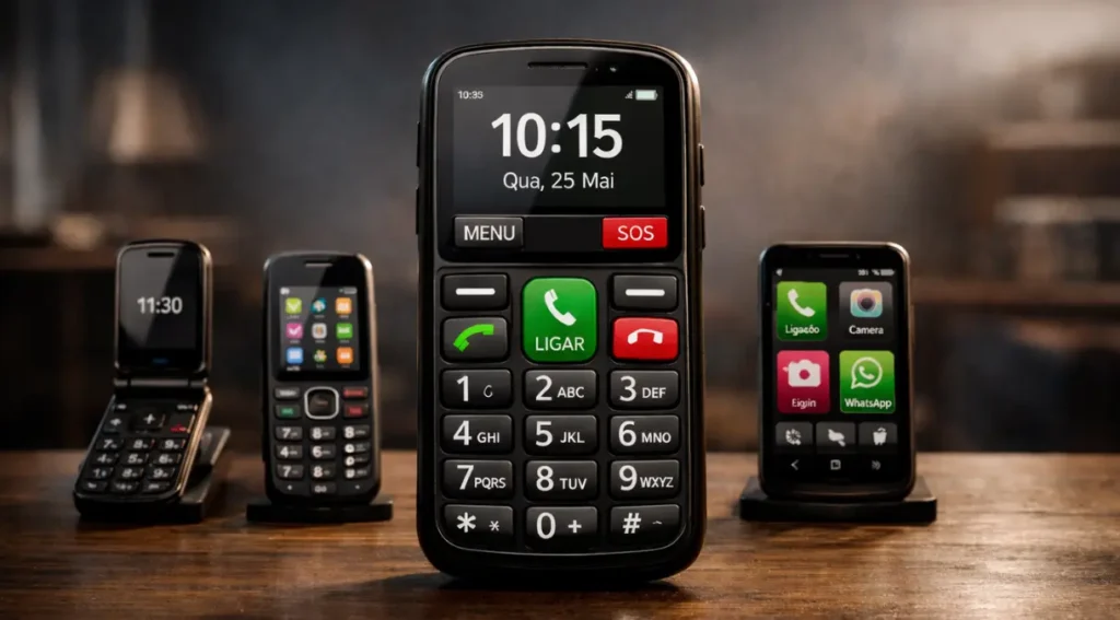 melhores celulares para idosos 2026 comparativo modelos