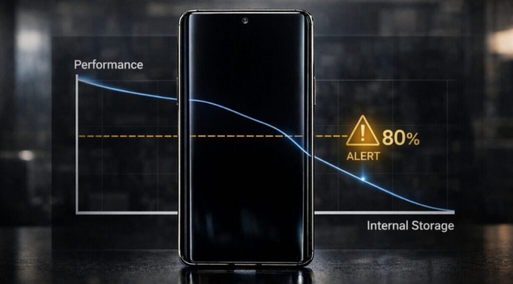 Celular com Mais Memória Interna: Guia Completo 2026 12 desempenho celular armazenamento cheio impacto grafico