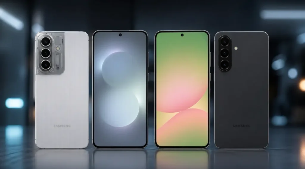 Galaxy A57 design traseira modulo camera vs A56