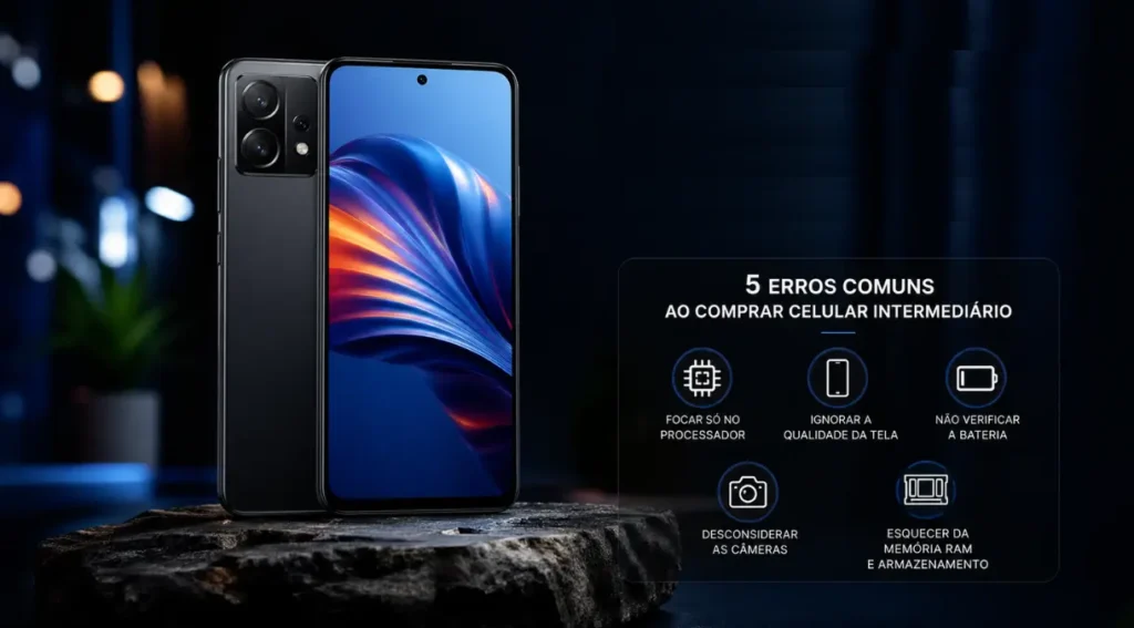 erros ao comprar celular intermediário 2026 dicas