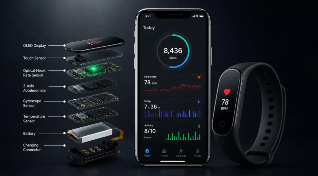 Fitness Tracker: Guia Completo para Escolher o Melhor em 2026 2 sensores fitness tracker como funciona acelerometro GPS frequencia cardiaca