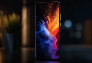 celular OLED tela vibrante contraste cores 2026