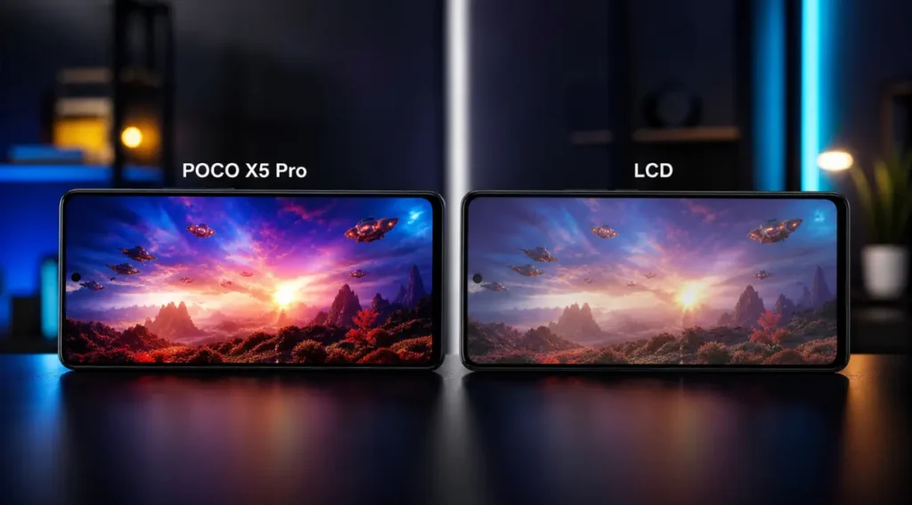 Poco X5 Pro: Análise Completa e Ficha Técnica em 2026 5 tela AMOLED Poco X5 Pro qualidade visual 120Hz comparação