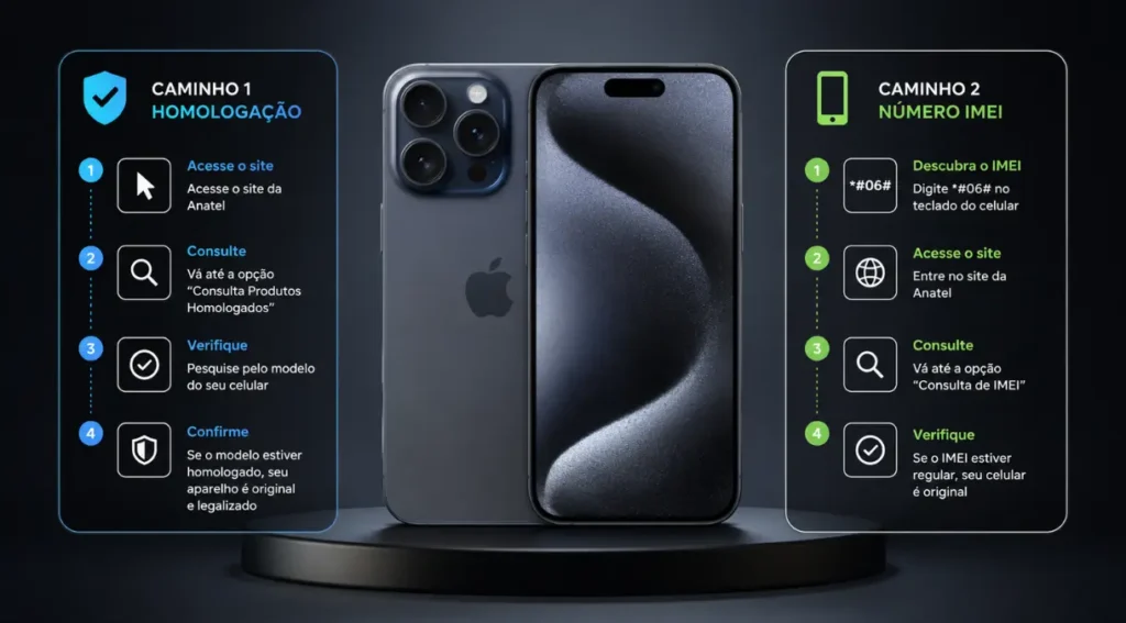 como verificar celular homologado Anatel IMEI passo a passo