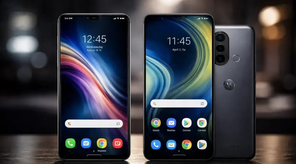 samsung vs motorola comparação smartphones 2026 brasil