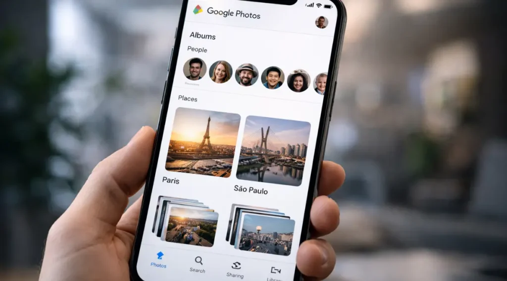 google fotos backup automatico android celular brasil