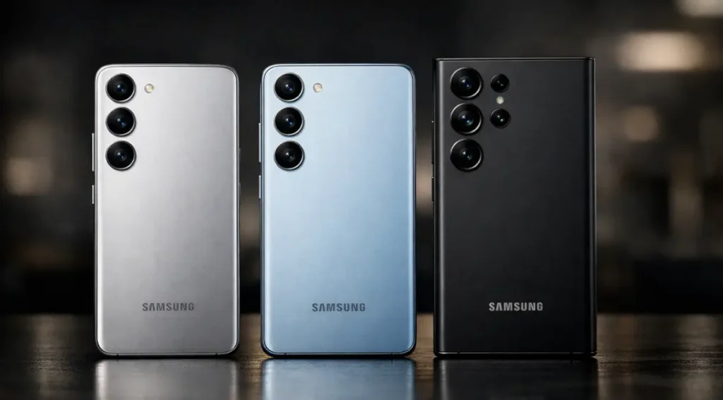 Samsung Galaxy S26 Ultra S26 Plus S26 modelos 2026 comparação