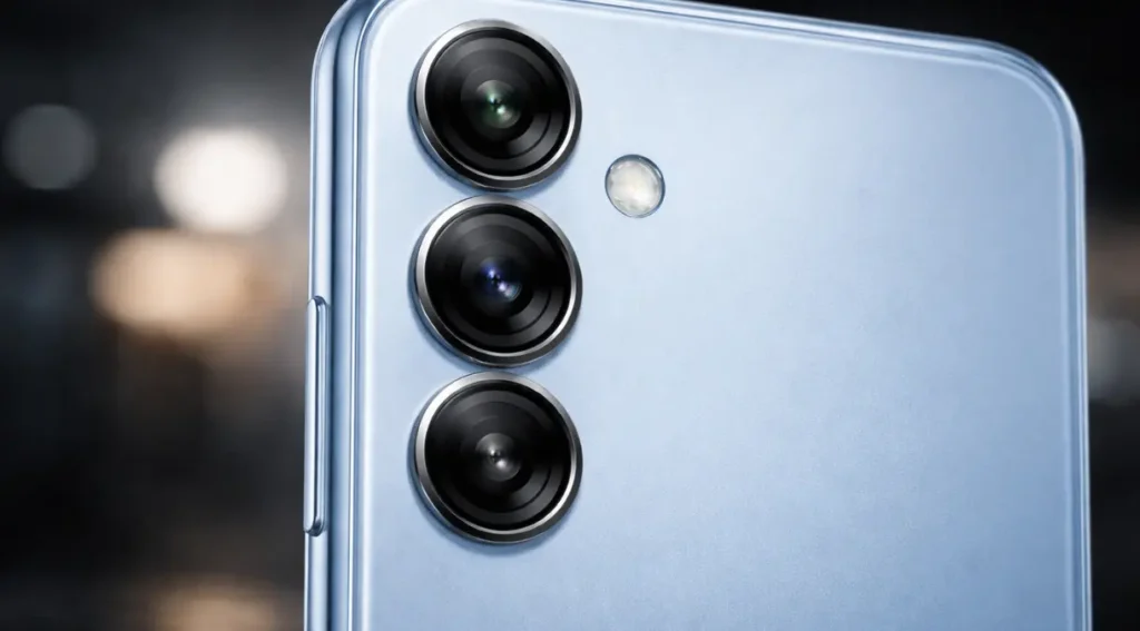 Samsung Galaxy A37 câmeras traseiras design ilha translúcida