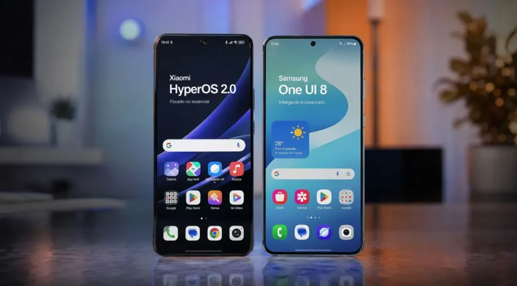 Samsung ou Xiaomi: Qual Marca Vale Mais a Pena em 2026? 4 hyperos 2.0 vs one ui 8 comparação interface 2026