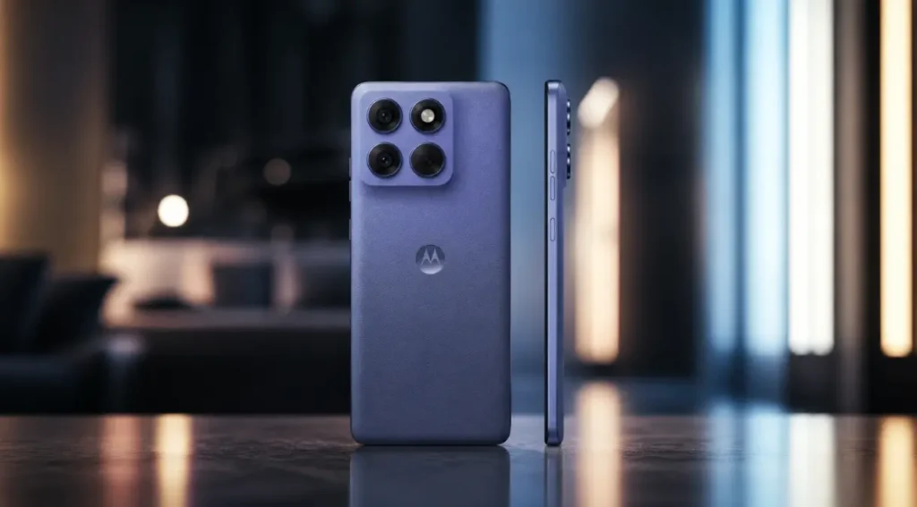 Motorola Edge 60 Fusion design couro vegano 2026