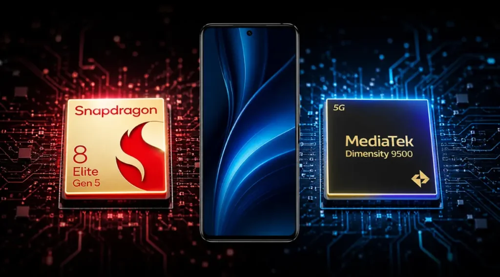 snapdragon vs dimensity comparação processadores 2026