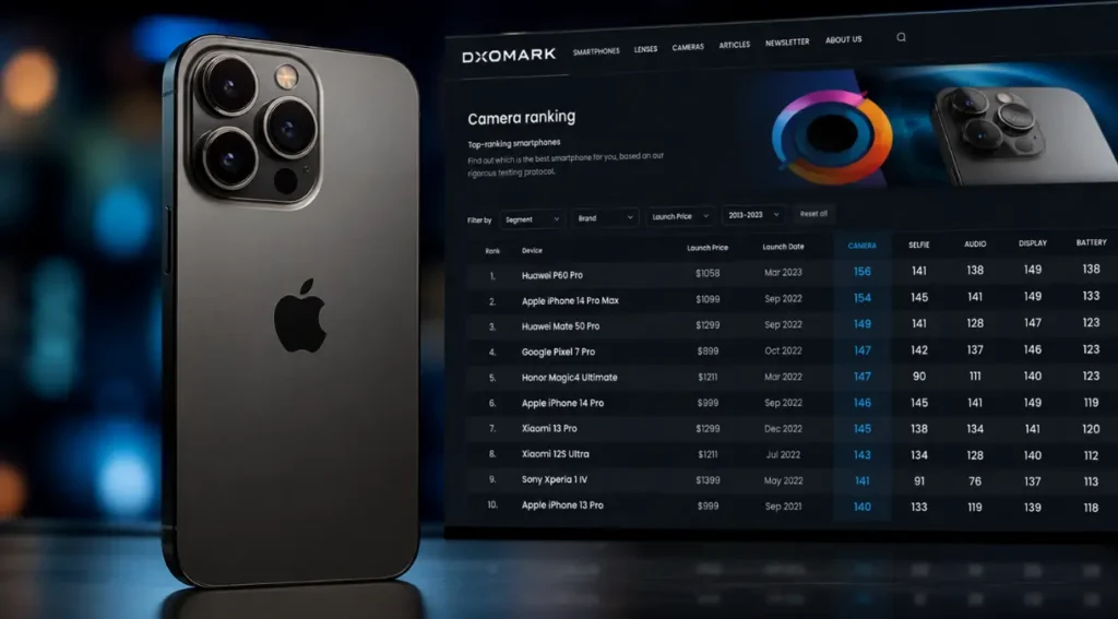 ranking dxomark melhores cameras celular 2026