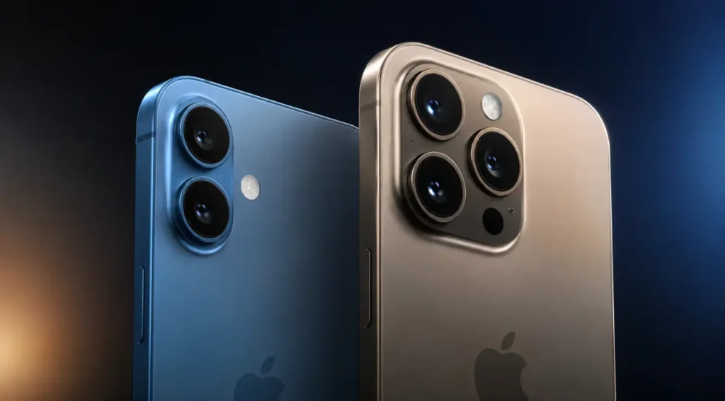 iPhone: Guia Completo de Modelos, Preços e Novidades em 2026 4 câmera iPhone 17 vs iPhone 17 Pro comparativo traseira