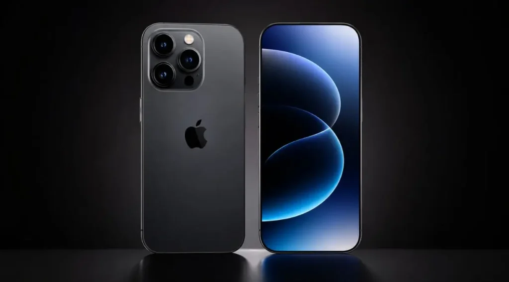 conceito iPhone 18 Face ID sob tela 2026