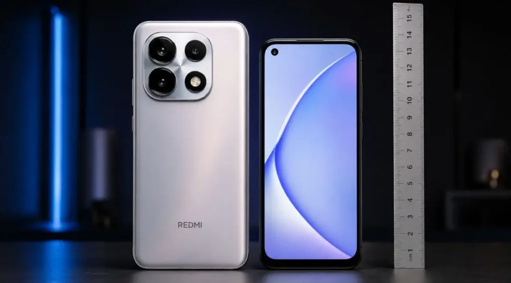 Redmi Note 15 Pro: Review Completo do Intermediário da Xiaomi em 2026 3 Redmi Note 15 Pro tamanho comparação 6.83 polegadas