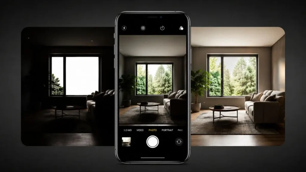 Smart HDR: O Que É, Como Funciona e Por Que Transforma Suas Fotos 4 smart hdr interior janela comparação resultado iphone