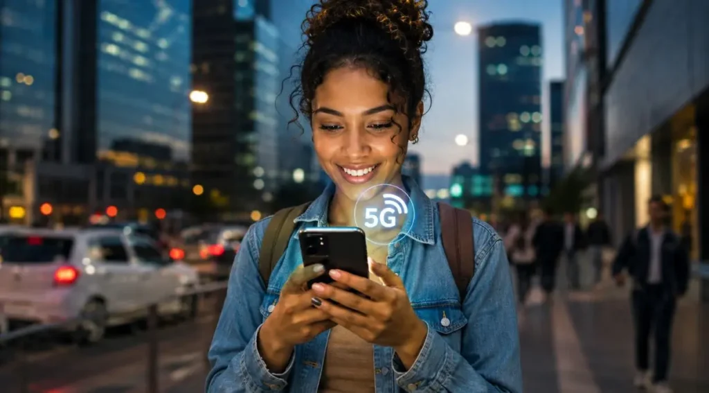 5G Vale a Pena no Brasil em 2026? Guia Completo e Atualizado 2 smartphone 5G Brasil 2026 cobertura urbana