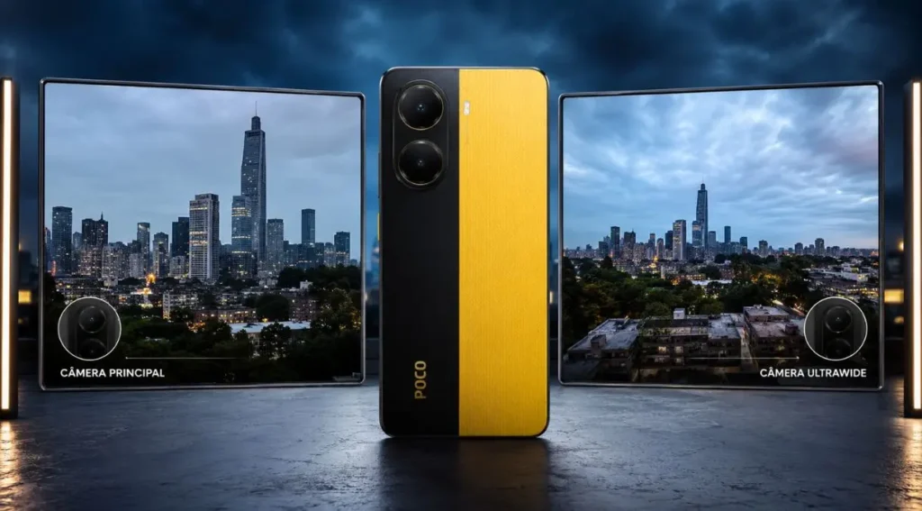 câmera POCO X7 Pro comparativo ultrawide principal qualidade foto