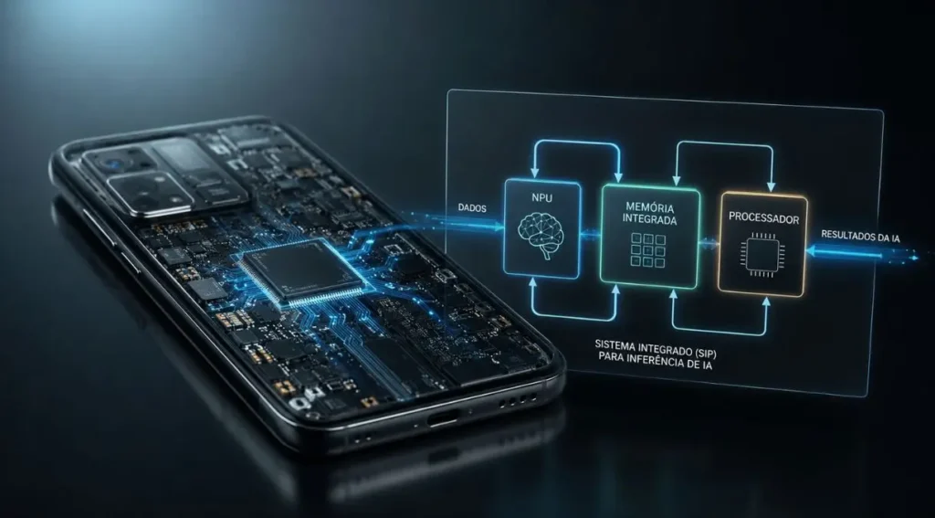 System in Package: O Que É e Por Que Define os Smartphones de 2026 6 inteligência artificial smartphone NPU system in package inferência local