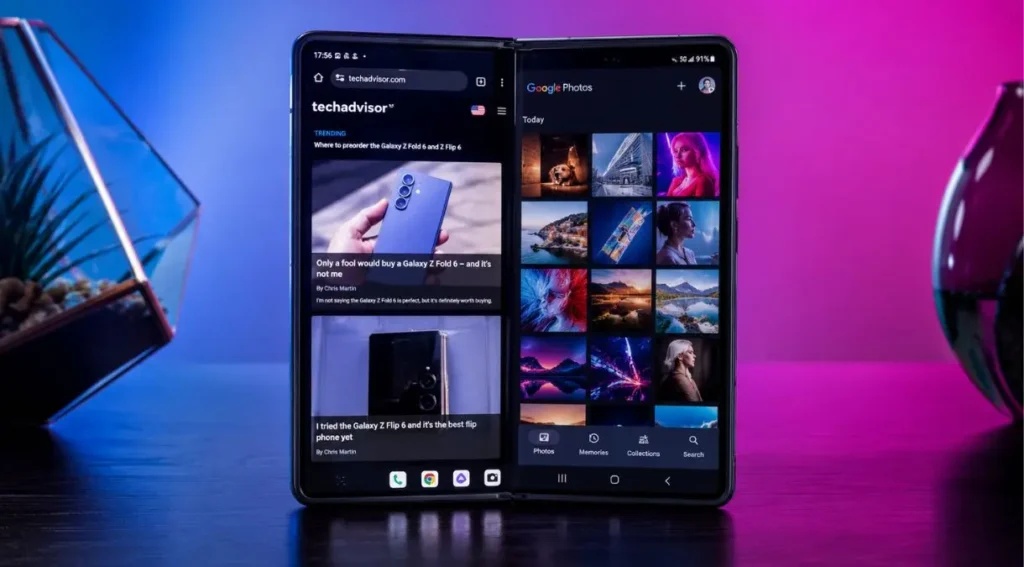 Moto Razr 70 Ultra: o retorno do smartphone dobrável premium da Motorola 4 Motorola Razr 70 Ultra multitarefa tela interna 7 polegadas