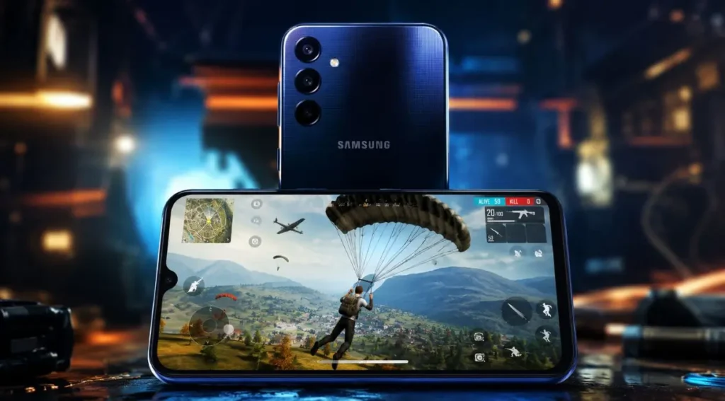 Samsung A15 jogos Free Fire desempenho 2026