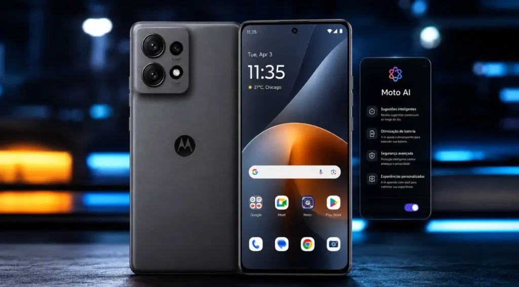 Motorola Edge 50: Review Completo e Vale a Pena em 2026? 6 motorola edge 50 android 14 interface moto ai software
