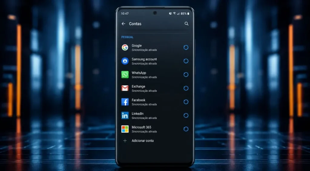 Tutorial de Otimização do Sistema: Deixe Seu Celular Rápido de Novo 5 sincronizacao contas android gerenciamento celular lento