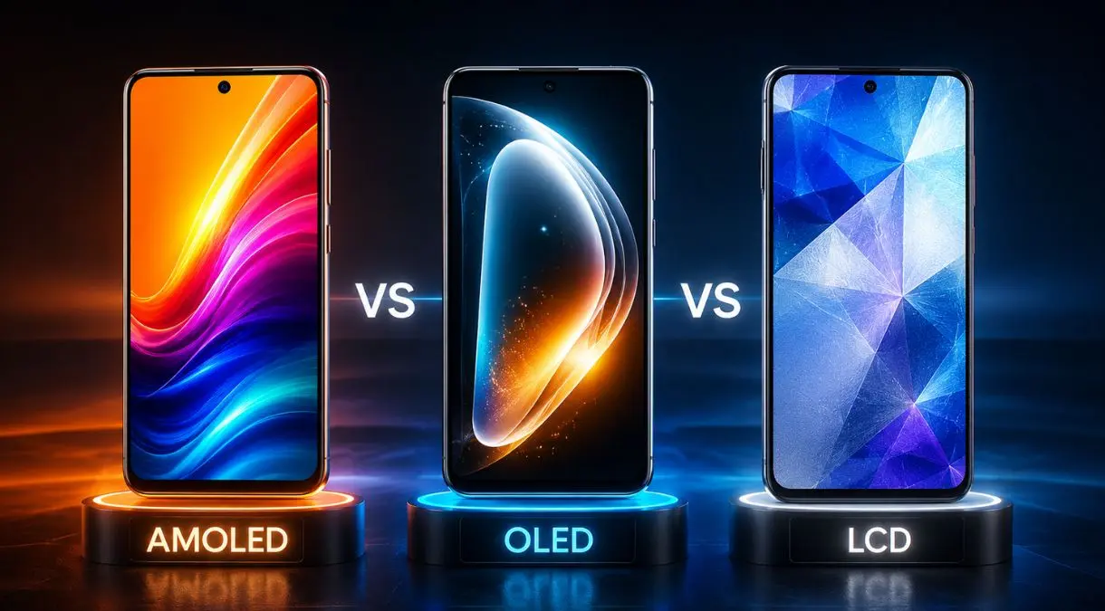 AMOLED vs OLED vs LCD