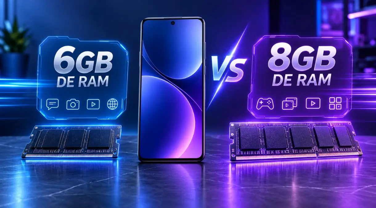 6GB ou 8GB de RAM