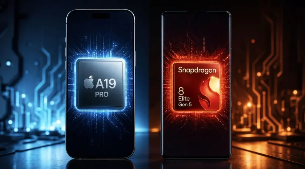 Qual o Melhor Processador de Celular em 2026? Ranking dos Mais Potentes 4 comparação Apple A19 Pro Snapdragon 8 Elite Gen 5
