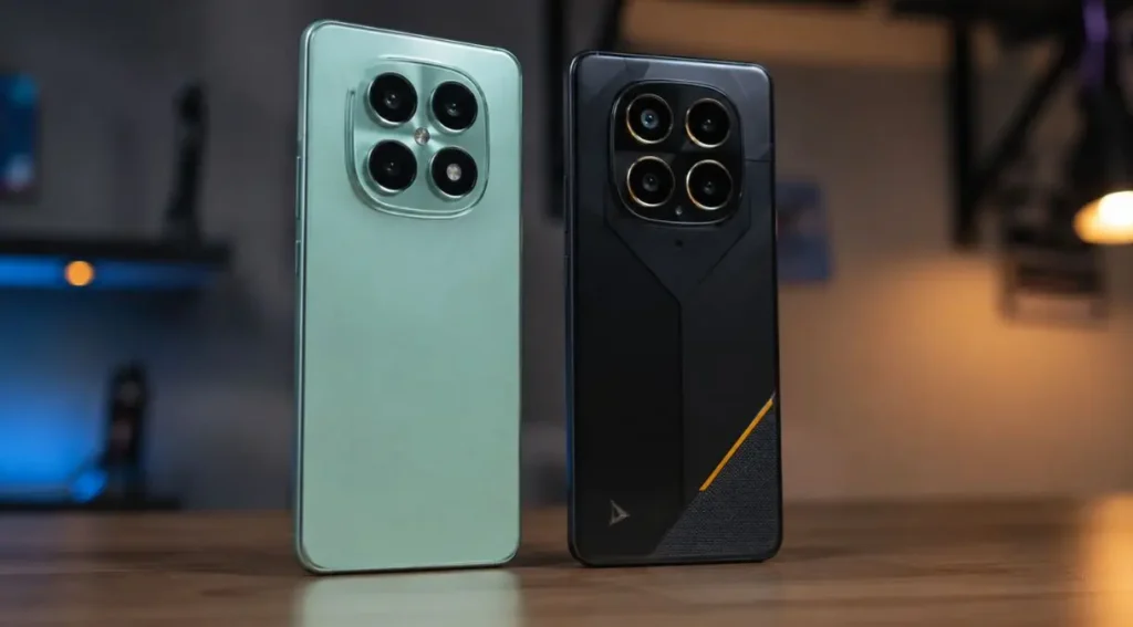 Xiaomi Redmi e POCO: Guia Completo dos Melhores Celulares, Modelos e Diferenças 2 comparação Redmi Note 15 Pro e POCO X8 Pro design 2026