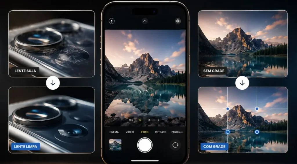 Melhor Câmera de Celular em 2026: Ranking dos Smartphones com as Melhores Fotos e Vídeos 5 dicas fotografia celular antes depois