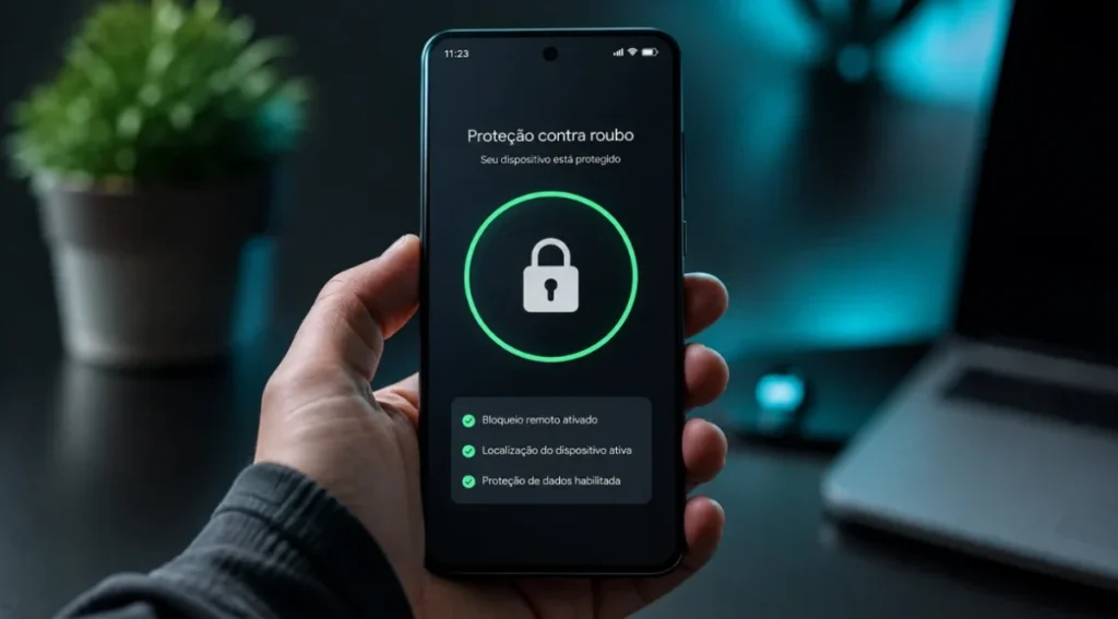 proteção contra roubo em smartphone Android