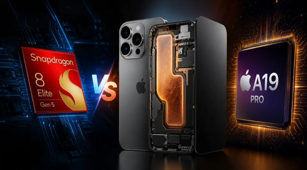 Snapdragon vs Apple Bionic: Qual Processador é Melhor? 3 camara de vapor iphone 17 pro sistema termico