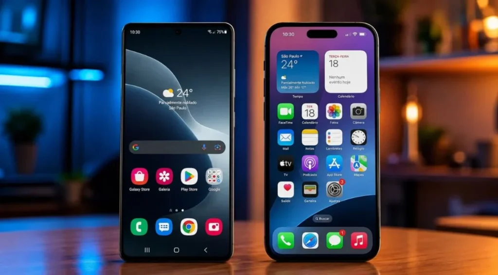 Android vs iOS: qual sistema escolher? 2 Diferenças visuais entre Android e iOS