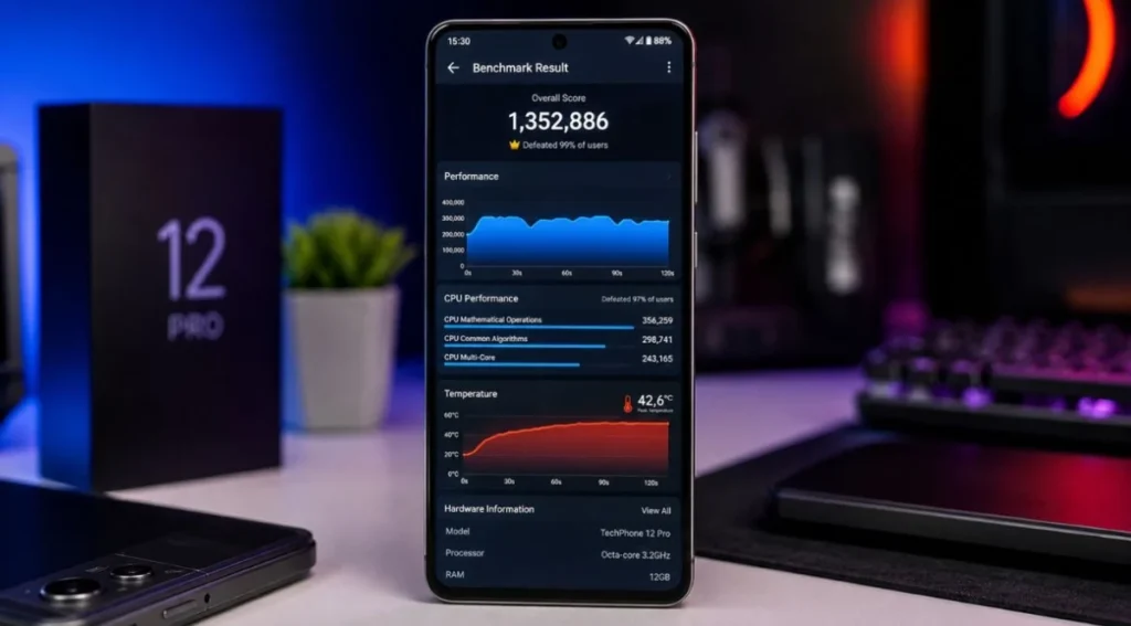 Teste de desempenho e benchmark de smartphone
