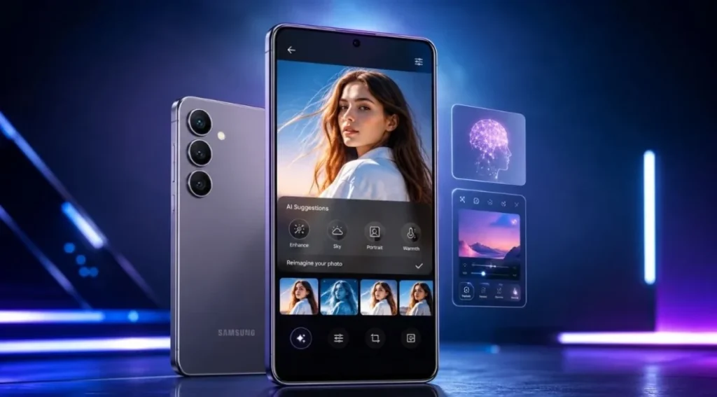 Galaxy S26 FE: preço, ficha técnica, câmeras e vale a pena? 6 Galaxy AI no Galaxy S26 FE com One UI 9