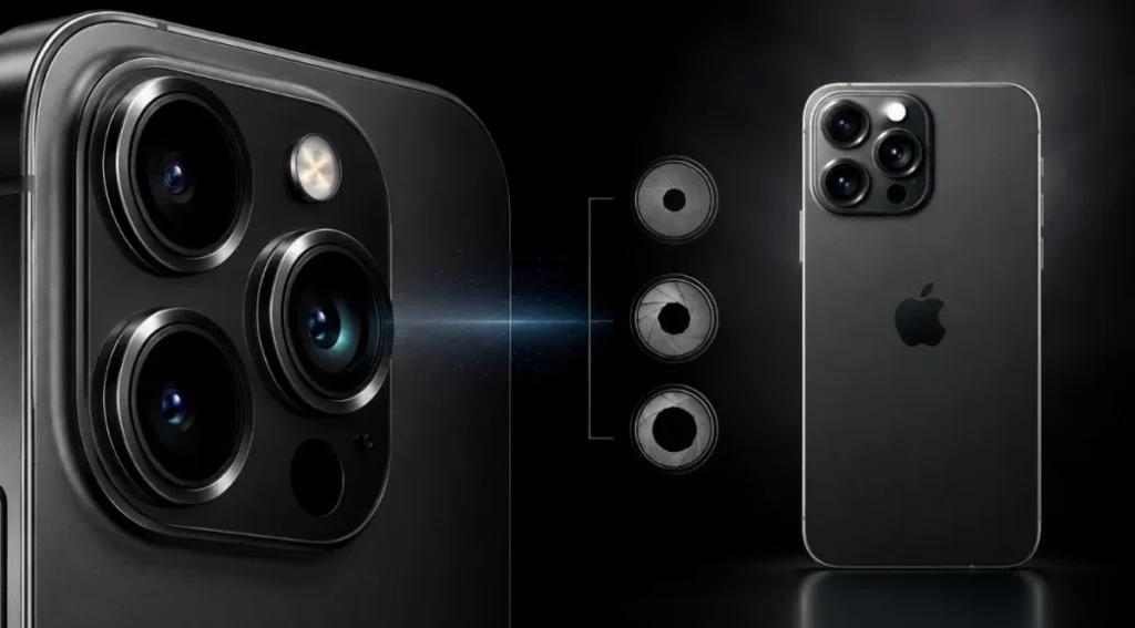 iPhone 18 Pro Max: Data de Lançamento, Preço 3 Câmera com abertura variável do possível iPhone 18 Pro Max