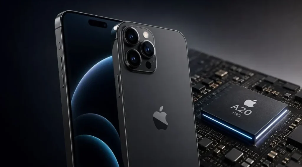 iPhone 18 Pro Max: Data de Lançamento, Preço 2 Chip A20 Pro do iPhone 18 Pro Max