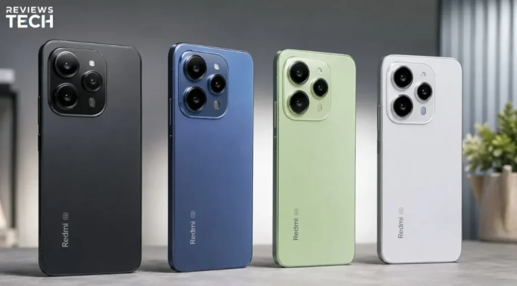 Redmi Note 17: guia completo e diferenças dos 4 modelos 2 Os quatro modelos da linha Redmi Note 17 da Xiaomi lado a lado.