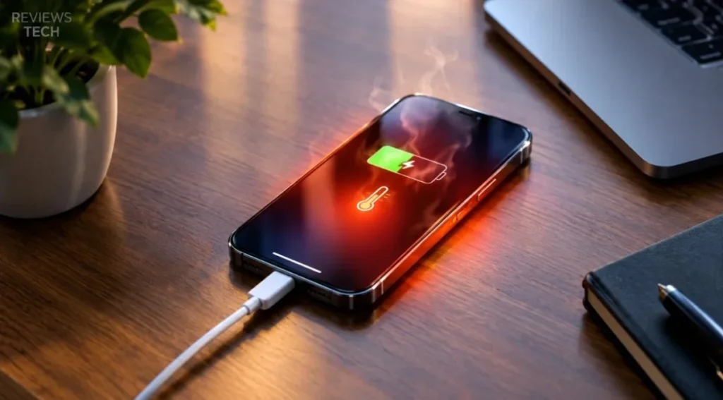 Celular Esquentando: O Que Fazer? 3 Celular carregando sem capinha para reduzir o aquecimento durante a recarga.