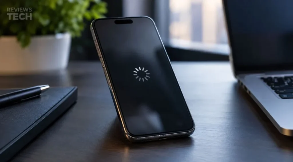 Celular travando durante o uso, ilustrando problema comum de desempenho em smartphones.